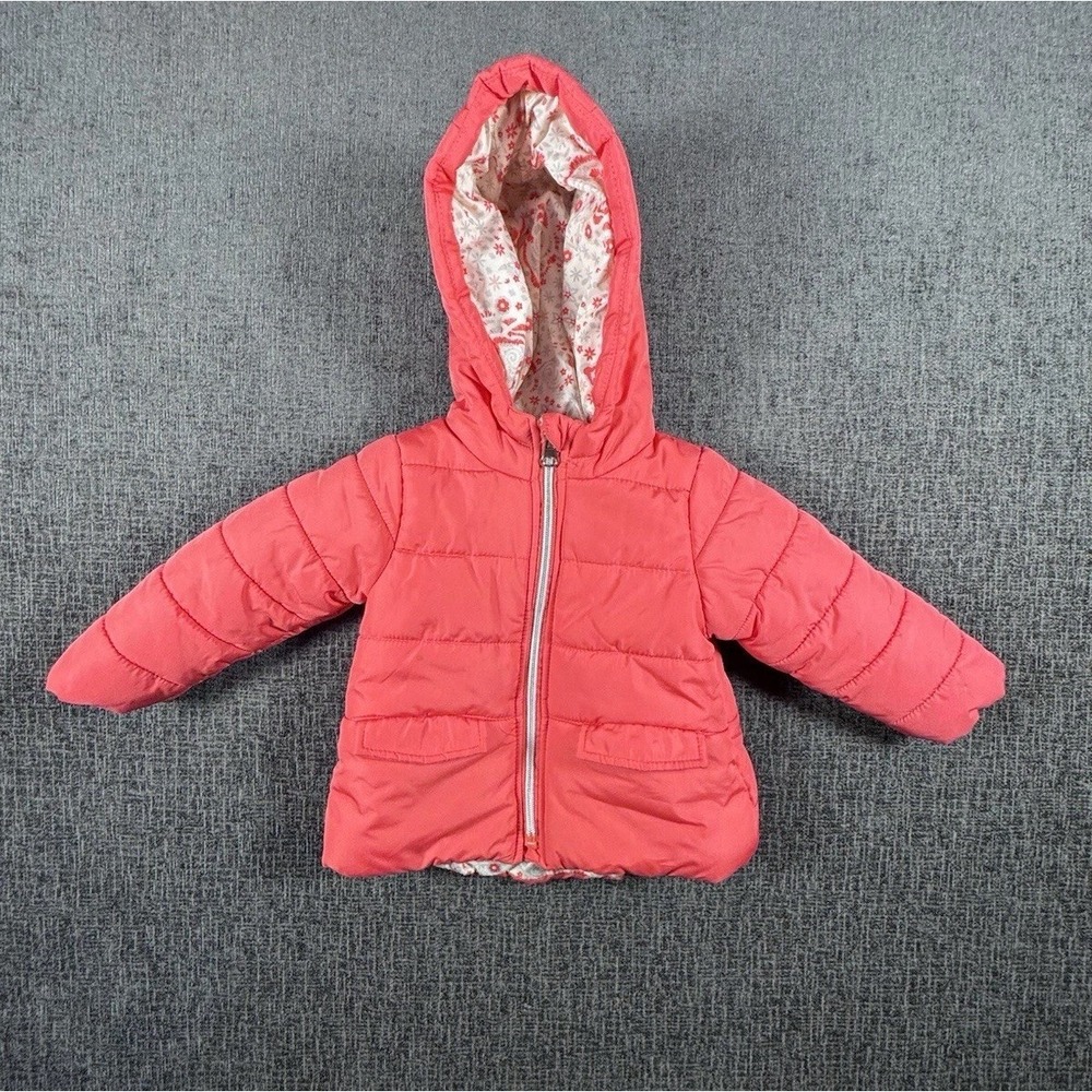 Jessica Simpson Toddler Girls Puffer Jacket Coral Pink Size 12M